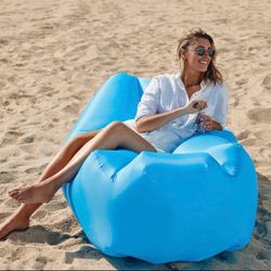 Inflatable Lounger Air Sofa Green color