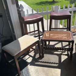 Quality Wooden Stools and Small Tables