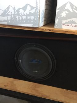 Alpine speaker box