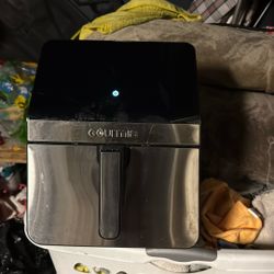 Gourmia 8qt Digital Air Fryer, with 12 One-Touch Functions & Guided Cooking - Stainless Steel: Kitchen Appliance