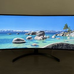 LG 34WN80C-B UltraWide Monitor 34” 21:9 Curved WQHD (3440 x 1440) IPS Display