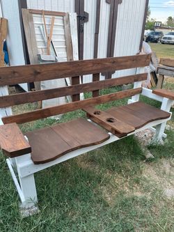Wooden Rustic style benches