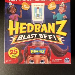 Hedbanz Blast Off! Guessing Game with Flying Cards 2021 New Sealed