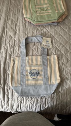 Blue  Trader Joe’s bag