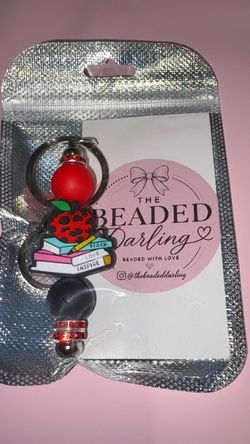 Teacher Apple Keychain