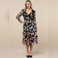 Lulus Floral Dress - New With Tags - Size XS