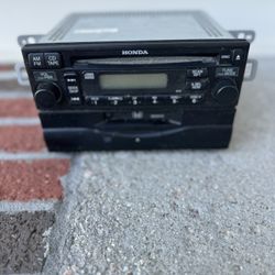 2001 Honda Accord AM FM Radio CD, Cassette Player, and Drawer