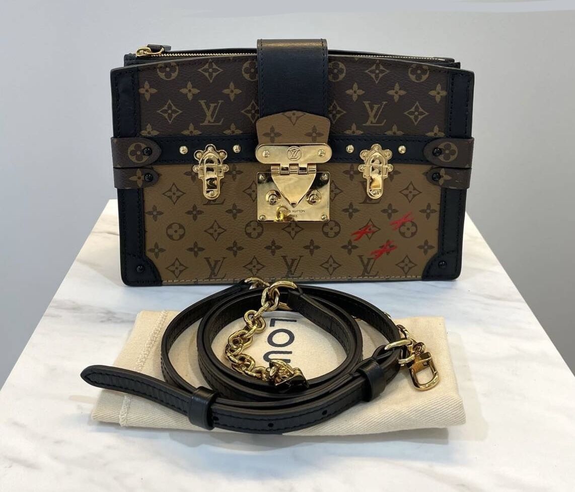 Louis Vuitton Trunk Clutch Monogram Reverse M43596