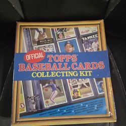 1986 Official Topps Baseball Cards Collecting Kit Brand New In Sealed Package 