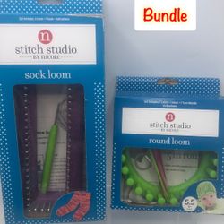 Stitch Studio by Nicole Sock Loom & Round Loom Bundle