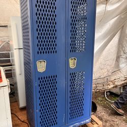 Ventilated 2-BAY 35" X 22" X 77" LOCKER UNIT 