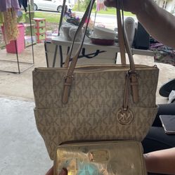 Michael Kors purse and wallet