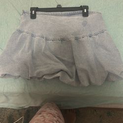 Jean Bubble Skirt
