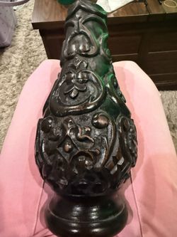 Carved Wooden  Vase