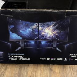 24” AOC Curved Gaming Monitor 144hz 