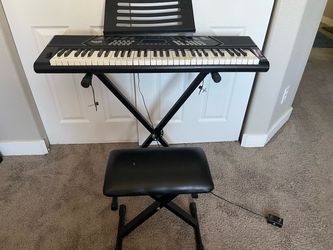 RockJam RJ5061 61 Key Keyboard Piano Kit with Stand, Bench