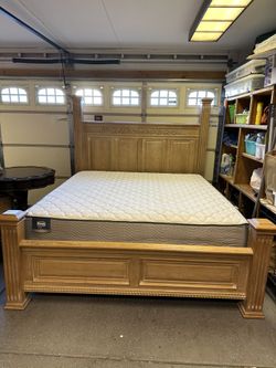 Complete bed set solid wood