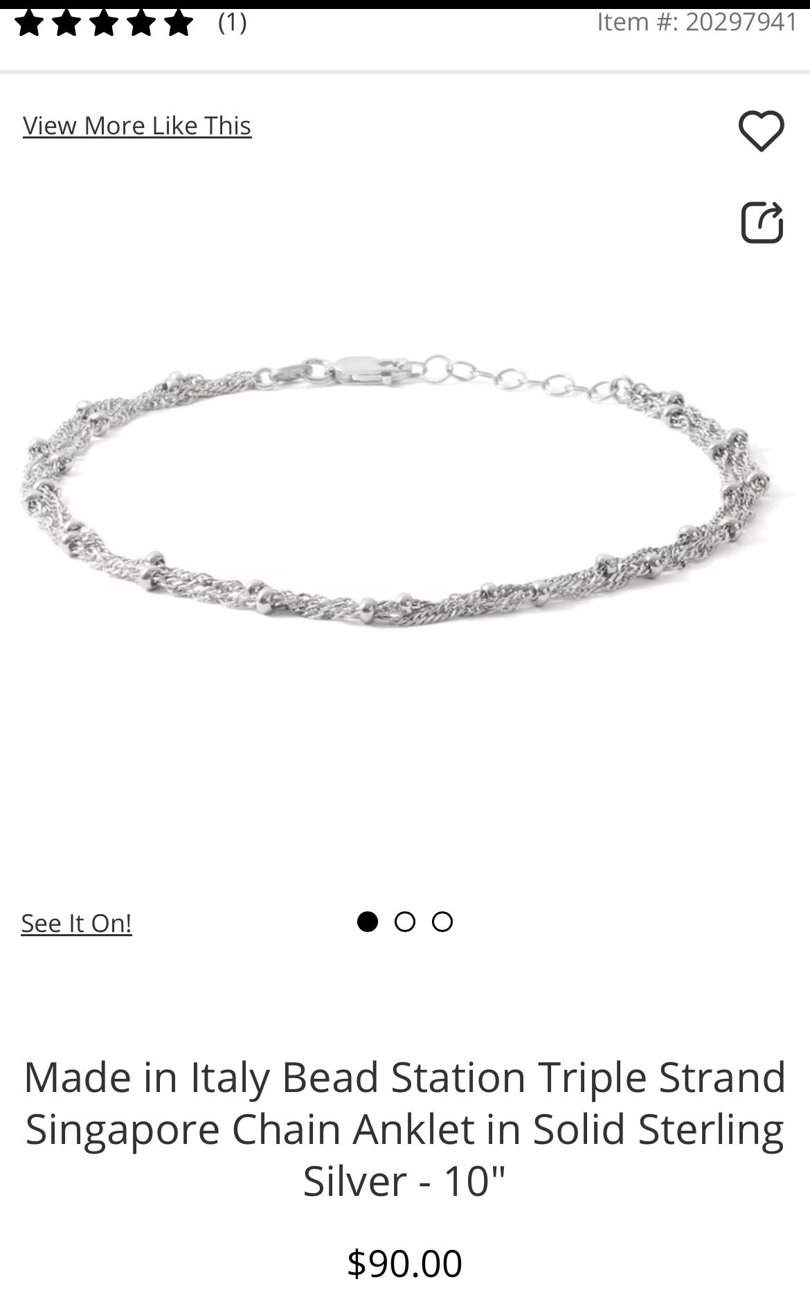Chain anklets 