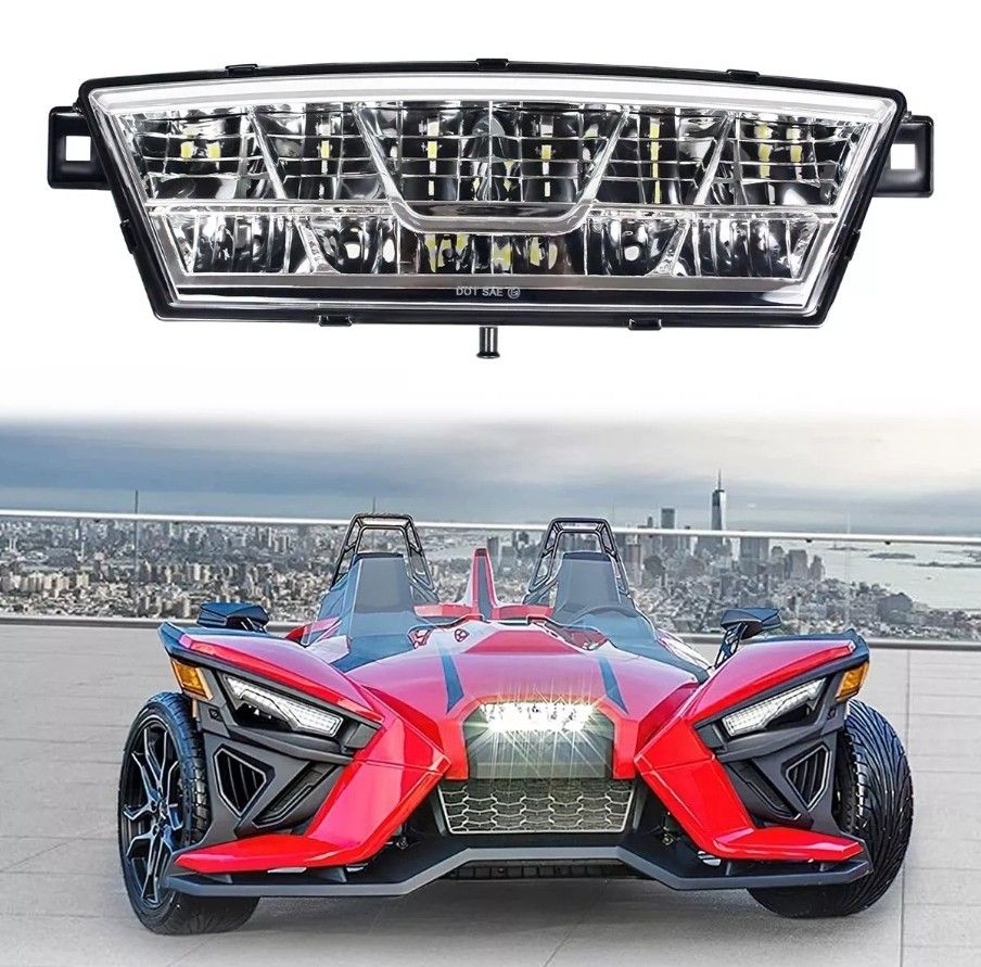 LED Headlight Kit Head Light Assembly Compatible with Polaris Slingshot 2020-2021-2022-2023