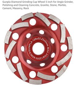 New Gunpla diamond grinder 5 inch to polish concrete marble granite, etc.
