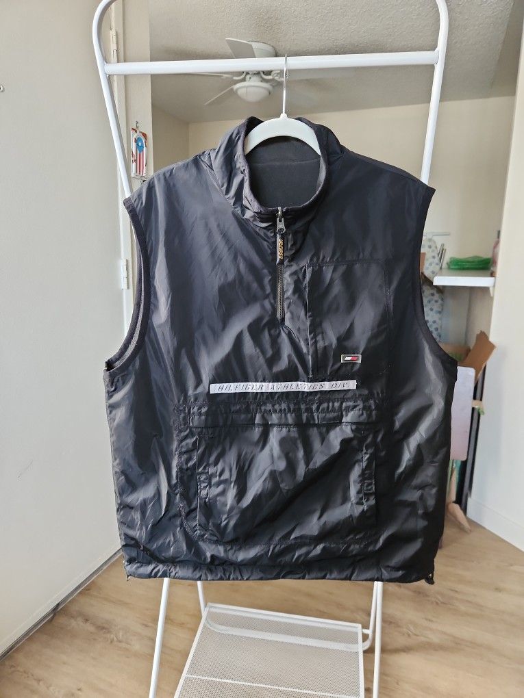 Vintage 90’s Tommy Hilfiger Athletics Reversible Vest Jacket Sz. L