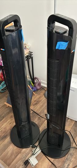 2 Tower Fans w/ remote controls