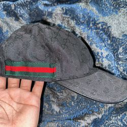 Black Gucci Baseball Hat 