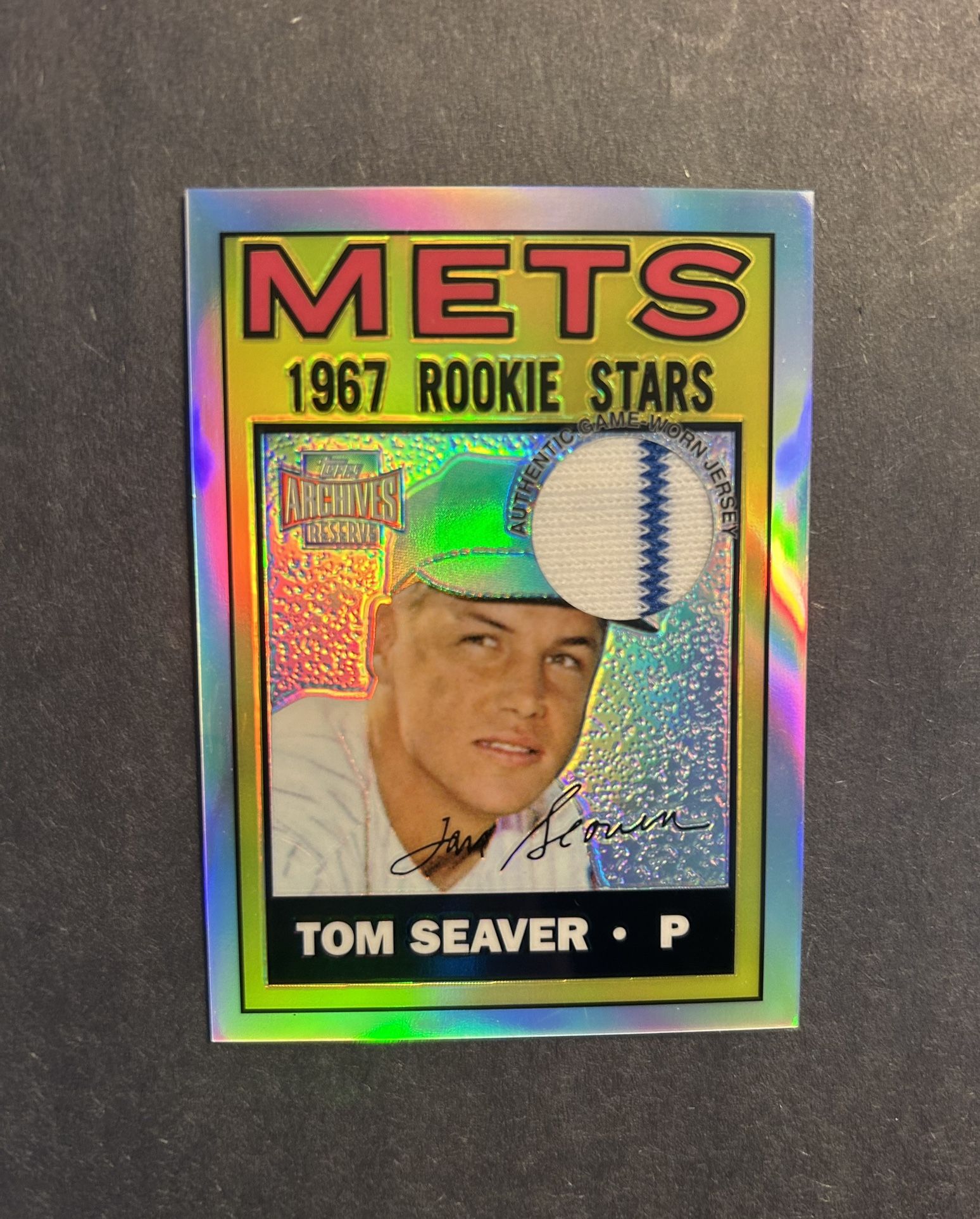 2001 Topps Archives Tom Seaver GU Pinstripe Jersey. Negotiable