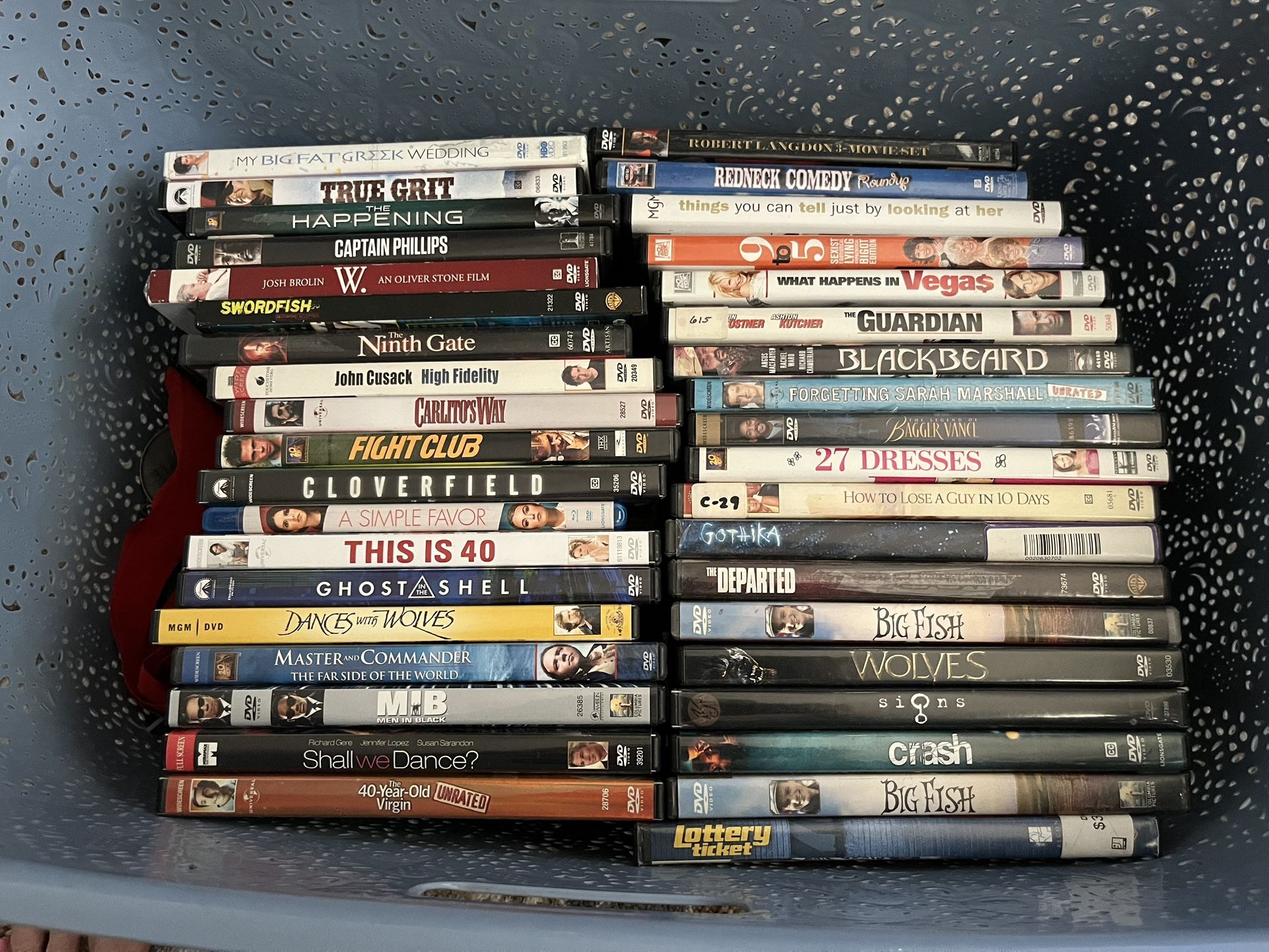DVD’s Used. Many Titles. $2 Each (discounts for bundle).