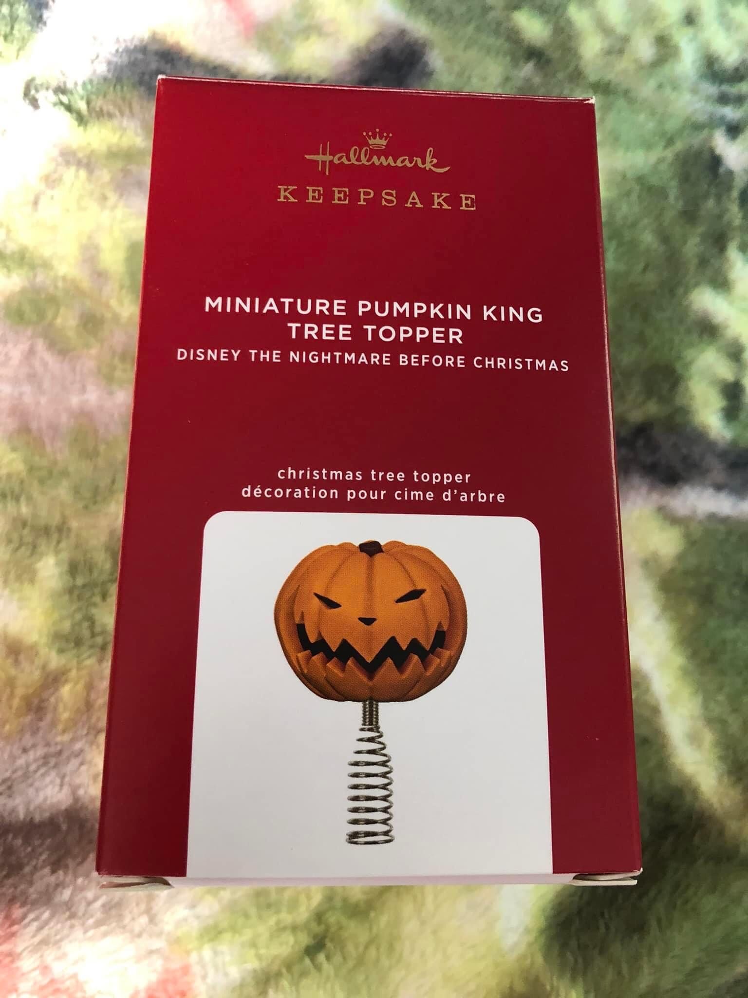 Hallmark Ornament Miniature Pumpkin King Tree Topper from Disney The Nightmare 