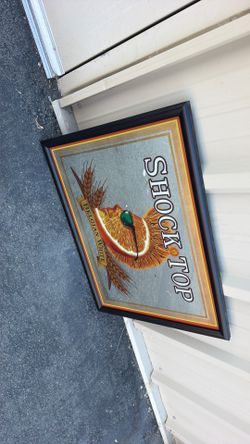 Shock top beer sign mirror design for home business or bar