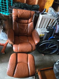Leather recliner