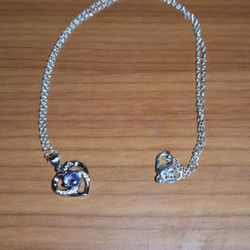 Sterling Silver Amethyst Necklace 