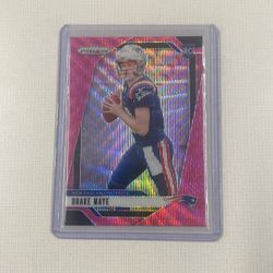 Drake Maye Rookie Organ Card Pink wave