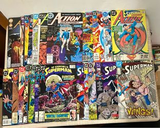 Vintage DC Comics Lot Superman Action Comics Weekly 80s 90s Copper Modern