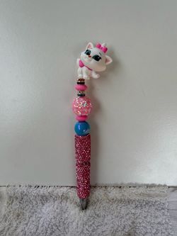 Character beaded pen