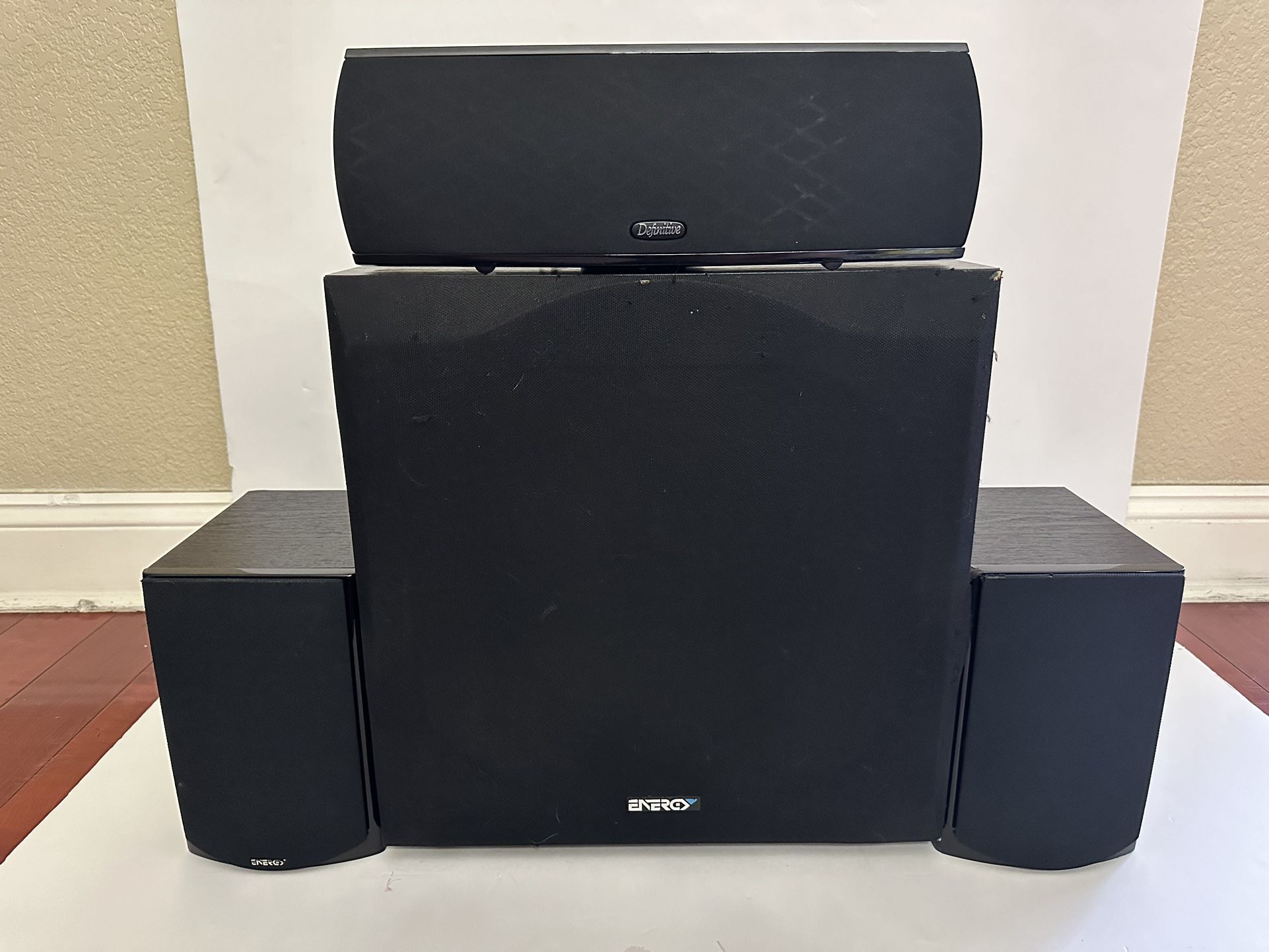 Definitive Technology + Energy Home Theater Surround Sound Speaker System 