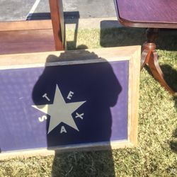 TEXAS STAR FRAMED WALL ART