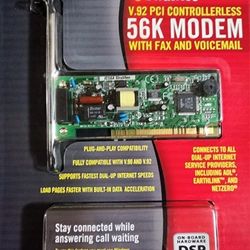 stratitec ic56a v.92 pci controllerless 56k modem