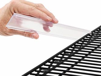 Standard Wire Shelving Label Holders with Inserts - 12" NEW