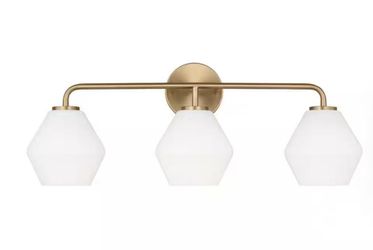 Brand New - Jett 26” 3-Light Satin Brass Bathroom Vanity Light