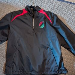 Sport Tek Jacket Windbreaker Mens XL Blazers Logo  Zip Pullover
