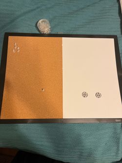 Magnetic whiteboard and corkboard combo