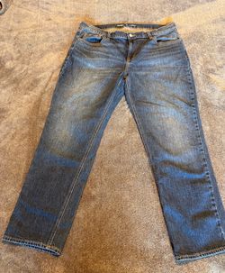 Old Navy Wow Boyfriend Jeans Size 14 Short Mid Rise Blue Denim Straight Wash