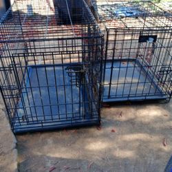 2 Dog Wired Crates Small And Med 