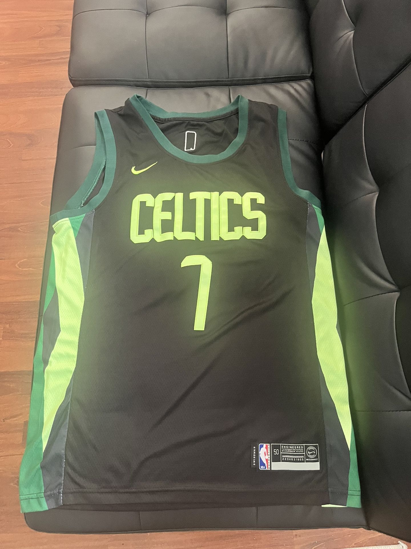 Celtics 2024-2025 Black City Jersey Size 50 (Jaylen Brown)