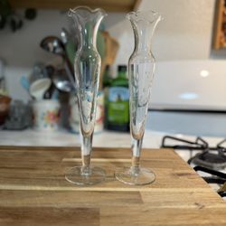 Vintage Princess House Bud Flower Vases (2)