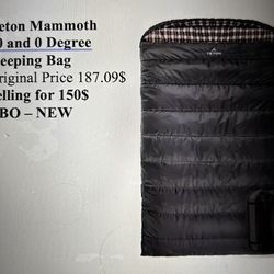 Teton mammoth Sleeping Bag For 2