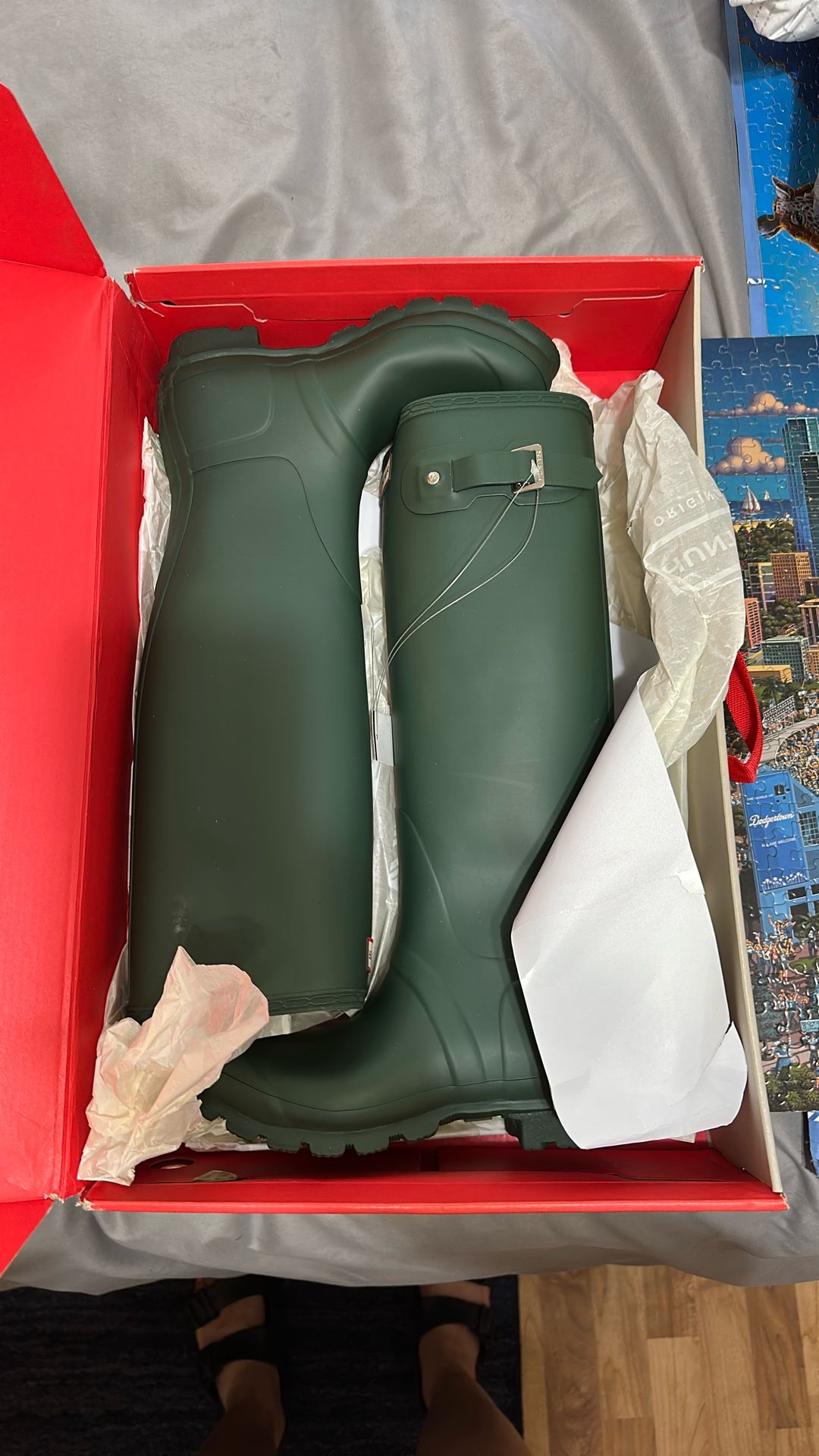 Hunter rain boots 8