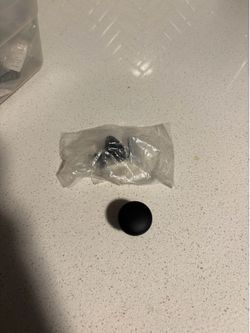 Black metal knobs